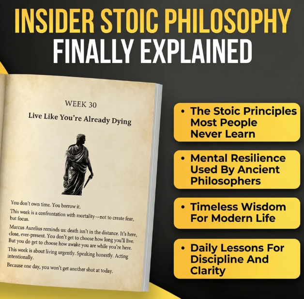 STOICISM: 365 DAILY LESSONS FOR MOTIVATION, MENTAL STRENGTH, AND EMOTIONAL CLARITY